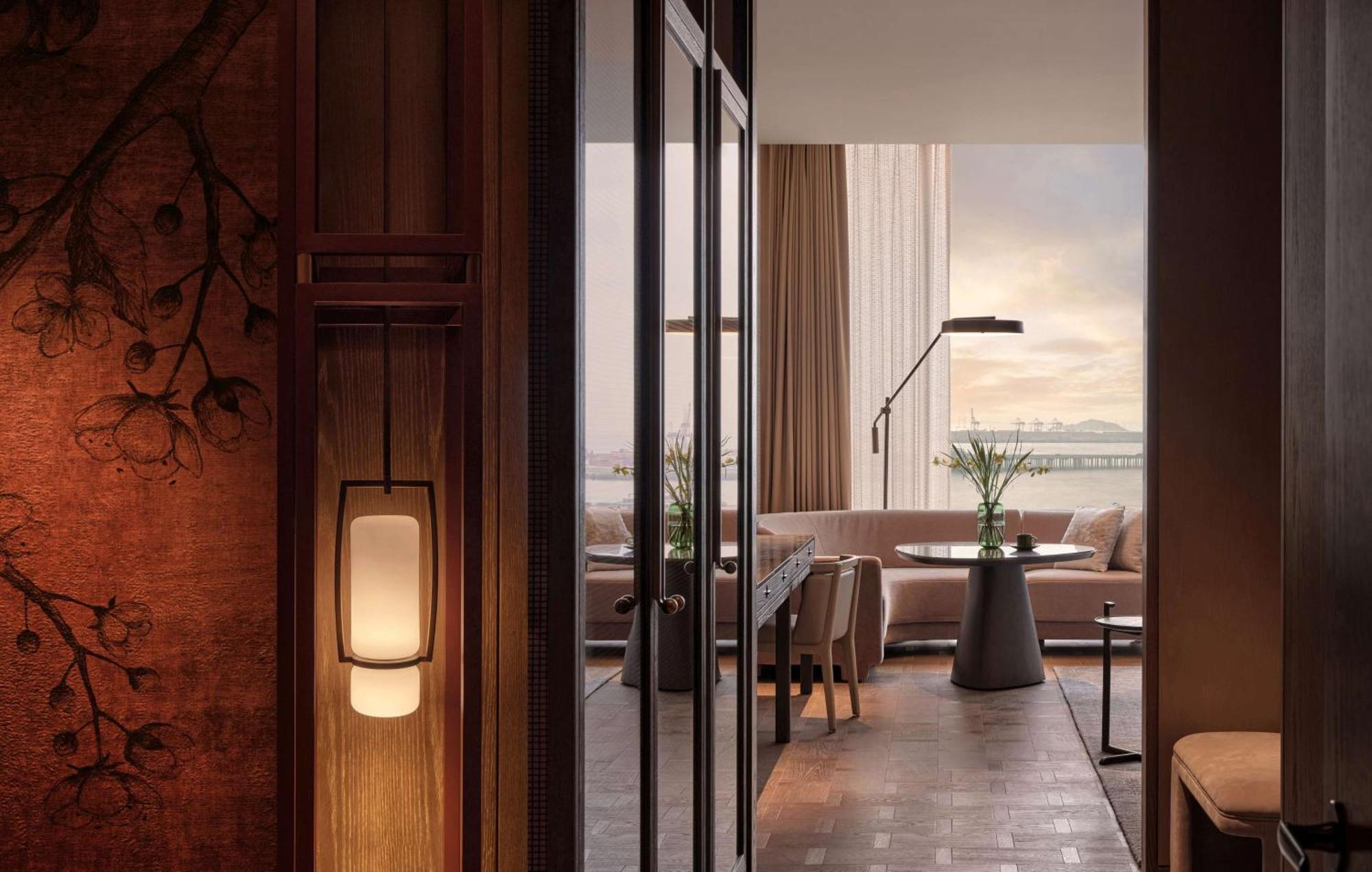 Conrad Shenzhen, The First Art Museum Hotel In Greater Bay Area With The Stunning Bay And Sunset View In The Hotel Terrace Экстерьер фото