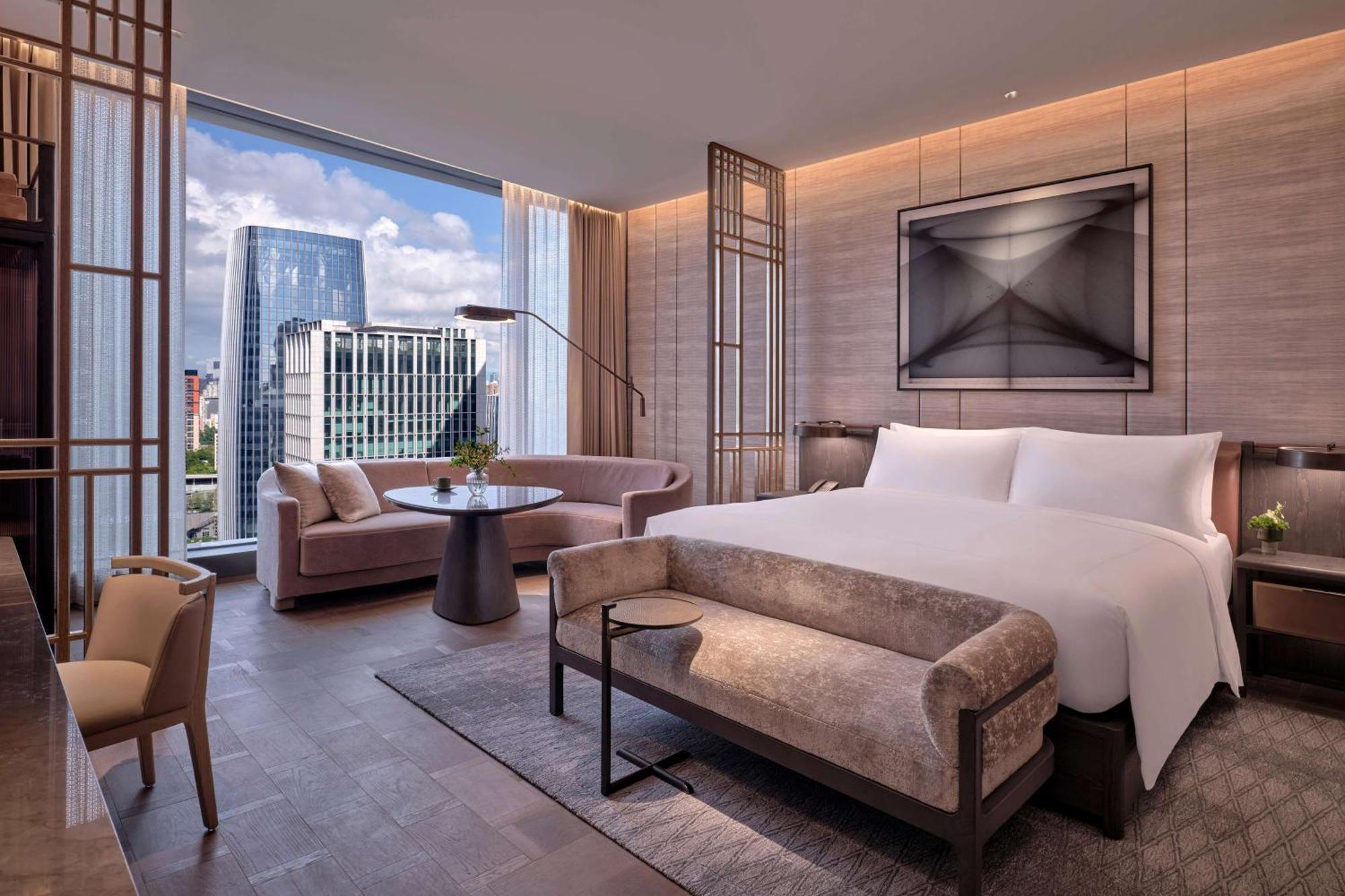 Conrad Shenzhen, The First Art Museum Hotel In Greater Bay Area With The Stunning Bay And Sunset View In The Hotel Terrace Экстерьер фото